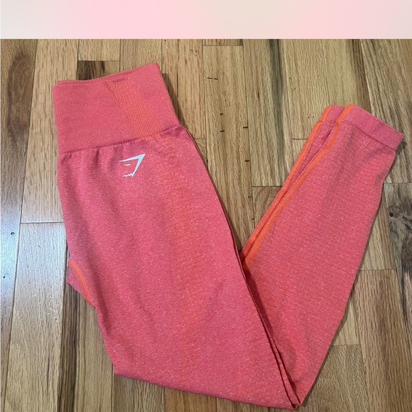 Gymshark Vital Seamless 2.0 Leggings in the color Orange Marl BNWOT size small - Picture 1 of 6